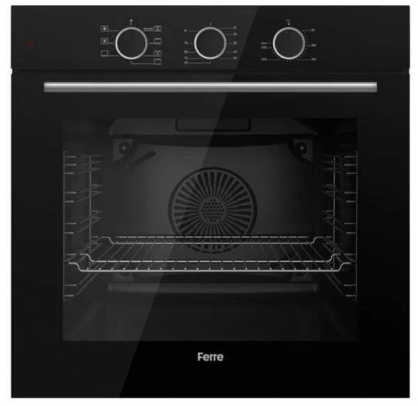 Ferre Lero Siyah Ankastre Set SS205 + QXE62CS + D080-SA
