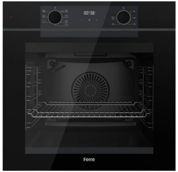 Ferre Vesco Siyah Ankastre Set LN385 + QEP63CS + D063-SA