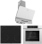 Ferre Luce Beyaz Ankastre Set MS261 + QBL62CB + D081-SA