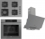 Ferre Gri Ankastre Set SC408 WFA + QBL63CPR + D065-SA