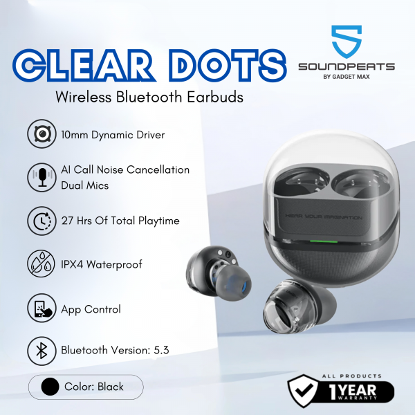Soundpeats Clear Dot Tam Kablosuz Kulaklık