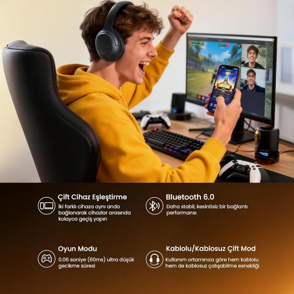 Soundpeats Cove Pro Kablosuz Kulaklık