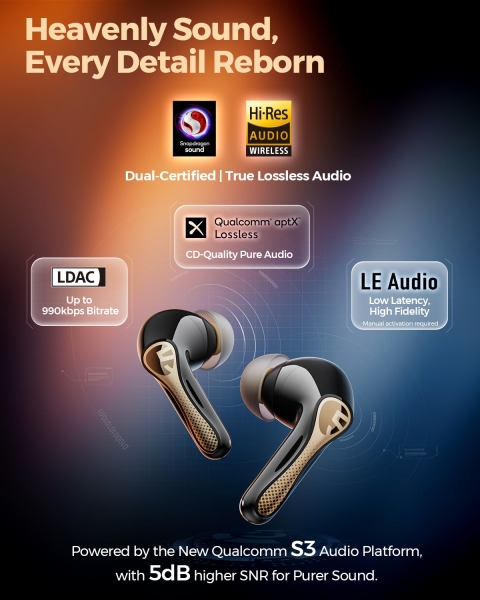 Soundpeats Air5 Pro+ Tam Kablosuz Kulaklık
