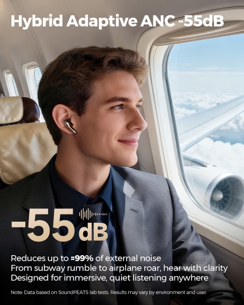 Soundpeats Air5 Pro+ Tam Kablosuz Kulaklık