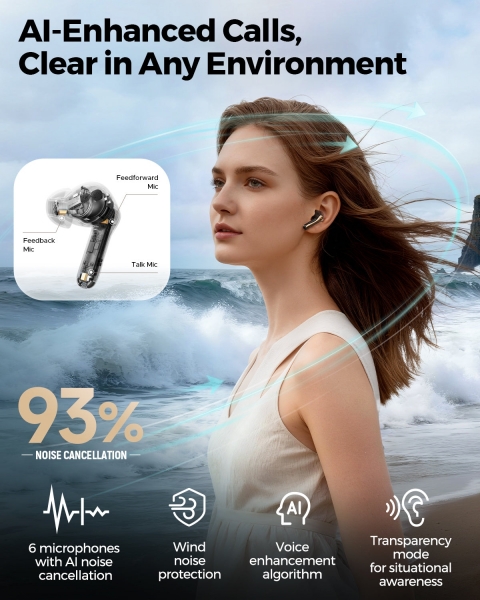 Soundpeats Air5 Pro+ Tam Kablosuz Kulaklık