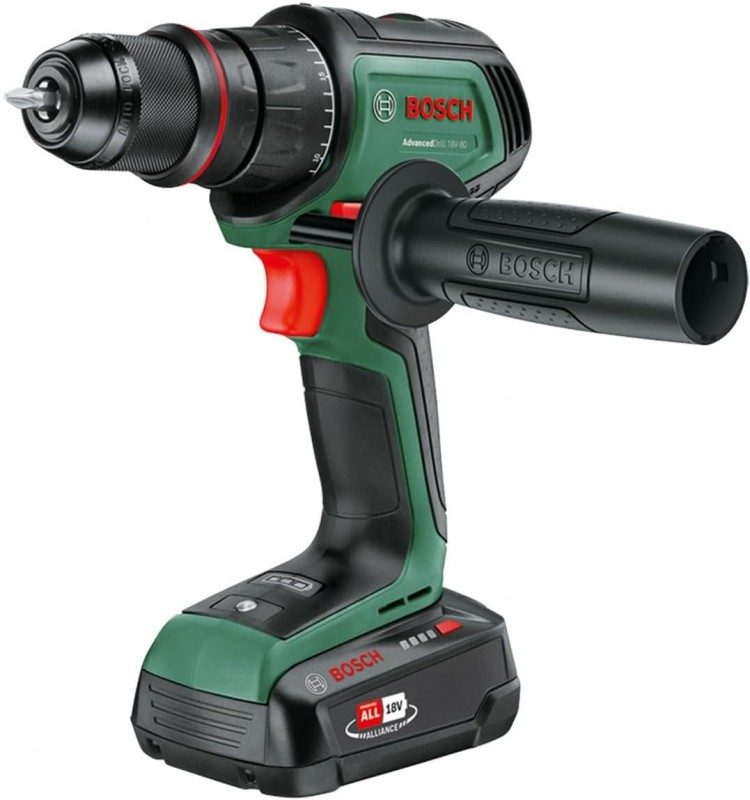 Bosch AdvancedDrill 18V-80 QuickSnap Akülü Matkap (2 Akülü) (06039E2002)