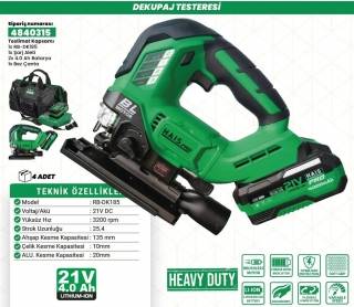 Hais Pro RB-DK185 Dekupaj Testere