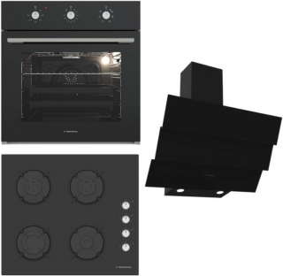 Termikel Siyah Ankastre Set BH P6144C B + BO O6435C B + CH S6532C BB