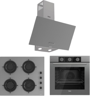 Ferre Yoya Gri Ankastre Set CS208-FA + QXE62CPR + D088-SA