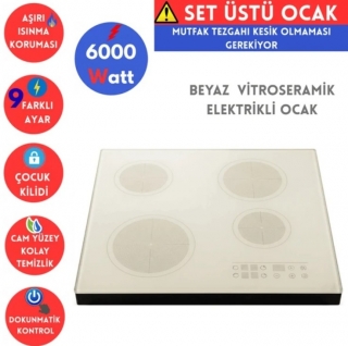 AFM Tech ve Ferre Siyah Ankastre Set FC-076 + FM 7700 + D080-SA