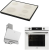 AFM Tech Ve Ferre Beyaz Ankastre Set FC-076 + FM 7701 + D081-SA