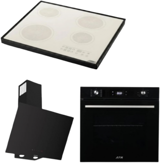 AFM Tech Ve Ferre Siyah Ankastre Set FC-076 + FM 7700 + D077-SA