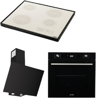 Afm Tech ve Ferre Siyah Ankastre Set FC-076 + FM 7700 + D077-SA