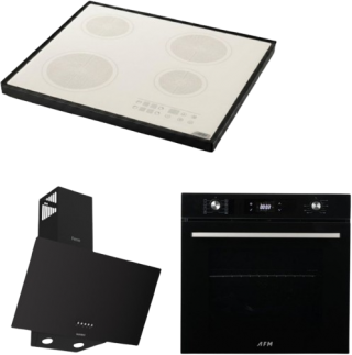 Afm Tech ve Ferre Siyah Ankastre Set FC-076 + FM 7700 + D086-SA