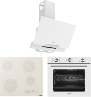 AFM Tech ve Ferre Raleo Beyaz Ankastre Set V5-04 + FM7601 + D064-SA