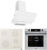 AFM Tech Rıano Beyaz Ankastre Set V6-05 + FM7701 + FM3301