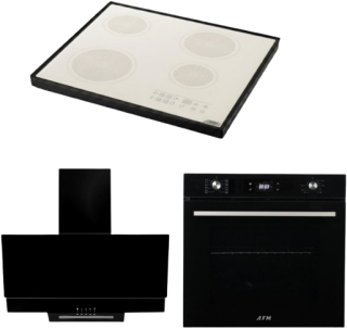 AFM Tech Siyah Ankastre Set FC-076 + FM 7700 + FM3250