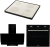 AFM Tech Siyah Ankastre Set FC-076 + FM 7700 + FM3250