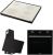 AFM Tech ve Ferre Siyah Ankastre Set FC-076 + FM 7700 + D086-SA