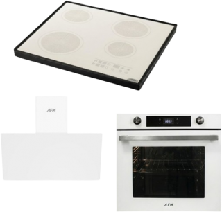 AFM Tech Lavoe Beyaz Ankastre Set FC-076 + FM 7701 + FM3401