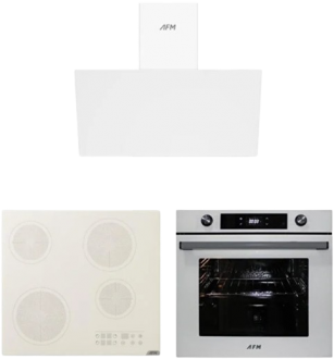 AFM tech Roff Beyaz Ankastre Set V6-05 + FM7701 + FM3401