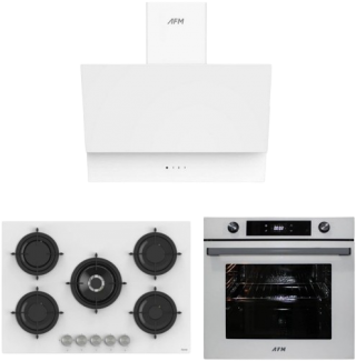 AFM Tech ve Ferre Beyaz Ankastre Set RS036 + FM7701 + FM3401