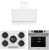 AFM Tech ve Ferre Beyaz Ankastre Set RS036 + FM7701 + FM3401