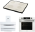 AFM Tech Lovente Beyaz Ankastre Set FC-076 + FM7701 + FM3251