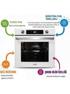 AFM Tech ve Ferre Wave Ankastre Set ED076-WFA + FM7701 + FM3401