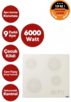 AFM Tech Ve Ferre Mewo Beyaz Ankastre Set V6-05 + FM7601 + D078-SA