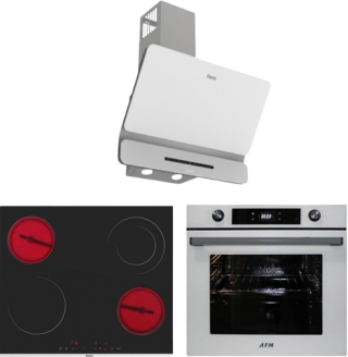AFM Tech ve Ferre Best Beyaz Ankastre Set MS263 + FM7701 + D081-SA