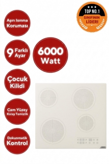 AFM Tech Lenco Beyaz Ankastre Set V6-05 + FM7301 + FM3301