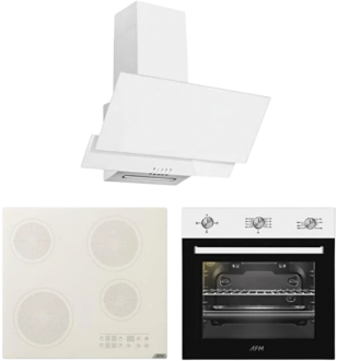 AFM Tech Lenco Beyaz Ankastre Set V6-05 + FM7301 + FM3301