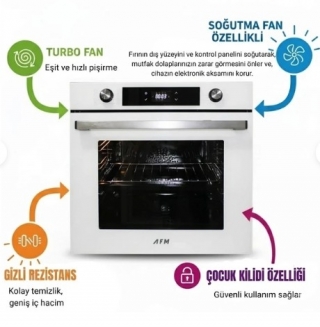 AFM Tech Ve Ferre Mivoe Beyaz Ankastre Set RS036 + FM7701 + FM3401