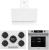 AFM Tech Ve Ferre Mivoe Beyaz Ankastre Set RS036 + FM7701 + FM3401