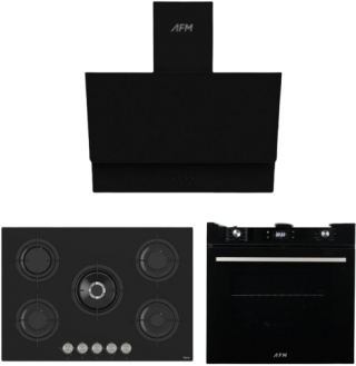 AFM Tech Riero Siyah Ankastre Set RS035 + FM 7700 + FM3400