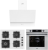 AFM Tech ve Ferre Modea Beyaz Ankastre Set SC406 WFA + FM7701 + FM3401