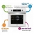 AFM Tech ve Ferre Modea Beyaz Ankastre Set SC406 WFA + FM7701 + FM3401