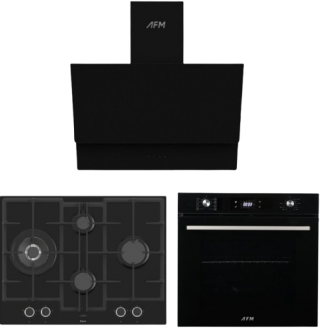 AFM Tech ve Ferre Modeo Siyah Ankastre Set ED075-WFA + FM 7700 + FM3400