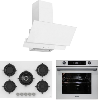 AFM Tech ve Ferre Livao Beyaz Ankastre Set RS036 + FM7701 + FM3301