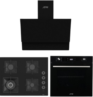 AFM Tech ve Ferre Venüs Siyah Ankastre Set SC405-WFA + FM 7700 + FM3400