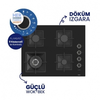 AFM Tech ve Ferre Venüs Siyah Ankastre Set SC405-WFA + FM 7700 + FM3400