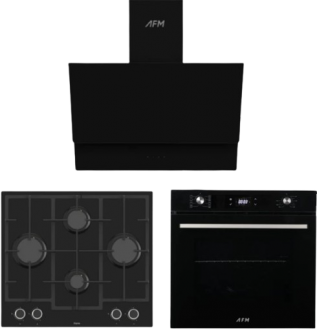AFM Tech Ve Ferre Velvo Siyah Ankastre Set LN385 + FM 7700 + FM3400