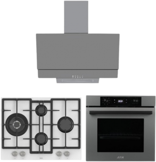 AFM Tech ve Ferre Edw Gri Ankastre Set ED076 + FM7710 + 3407