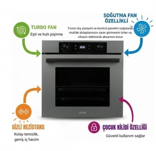 AFM Tech ve Ferre Edw Gri Ankastre Set ED076 + FM7710 + 3407