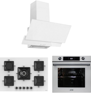 AFM Tech ve Ferre Raven Beyaz Ankastre Set SS036 + FM7701 + FM3301