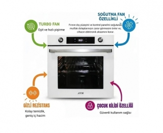 AFM Tech ve Ferre Raven Beyaz Ankastre Set SS036 + FM7701 + FM3301