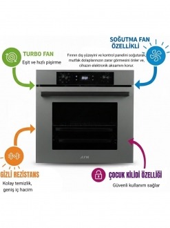 AFM Tech ve Ferre Grive Gri Ankastre Set ED071 + FM7710 + 3407