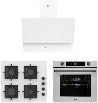 AFM Tech ve Ferre Sarwi Beyaz Ankastre Set SC206-FA + FM7701 + FM3401