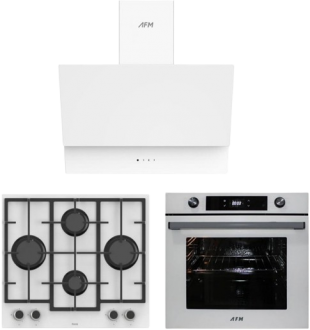 AFM Tech ve Ferre Formw Beyaz Ankastre Set LN386 + FM7701 + FM3401